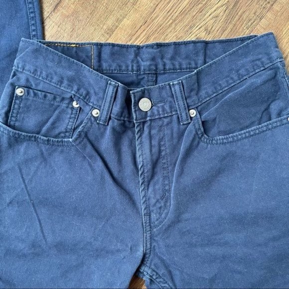 LEVI’S 511 Mens Jeans Size 28 X 28 16 Regular Blue Straight Leg Soft 100% Cotton - Picture 6 of 11